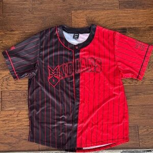 Stranger Things Indianapolis Indians Red and Black Baseball Jersey